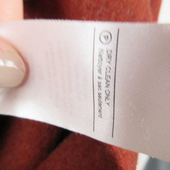 Vince Oversized Blanket Coat Size L Rust - Picture 5 of 8